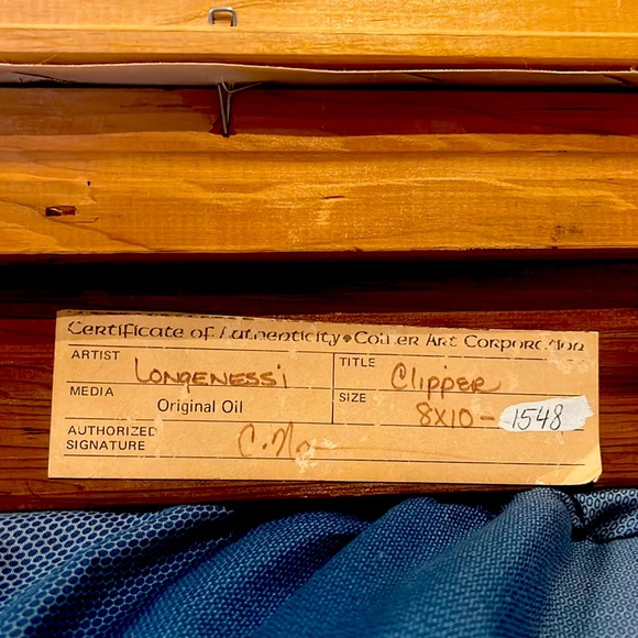 Vintage Oil Painting "On Wood" - Sailing the Caribbean Sunset, the size is 16x18 - Picture 3 of 4